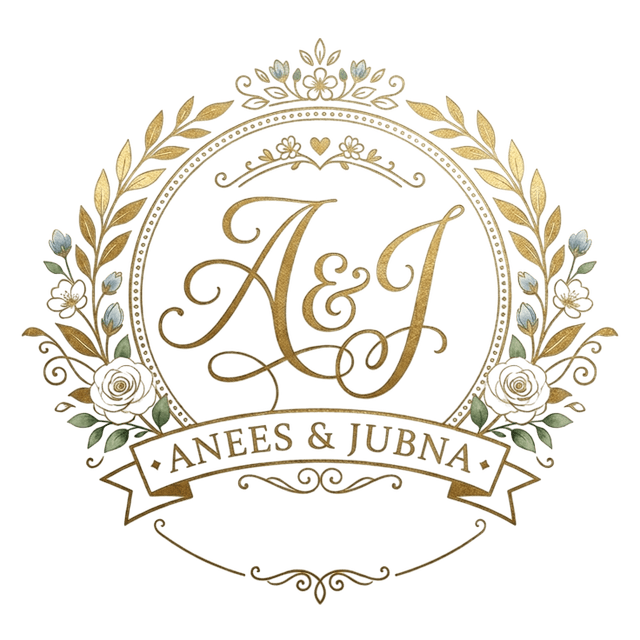Anees & Jubna wedding monogram